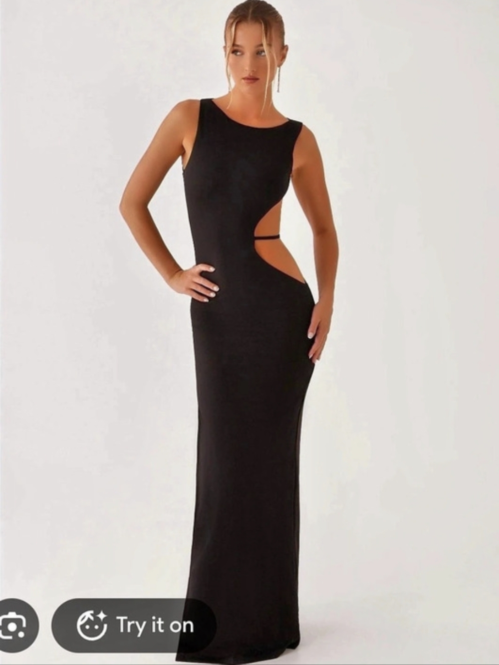 Peppermayo Sutton Maxi Dress Black Cutout Maxi Dress Size 2 XS NWT